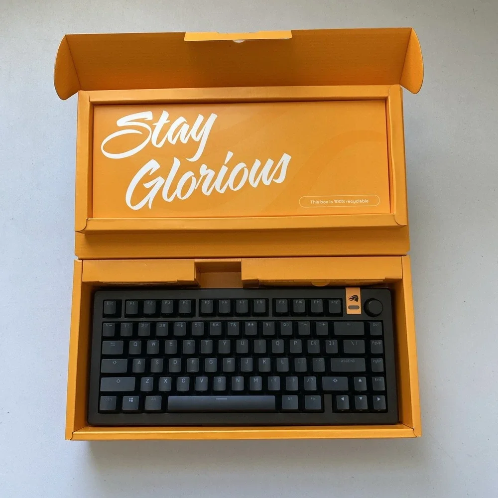 Glorious - GMMK 3 HE 75% Wired Hall-Effect Linear Switch Gaming Keyboard - BLACK